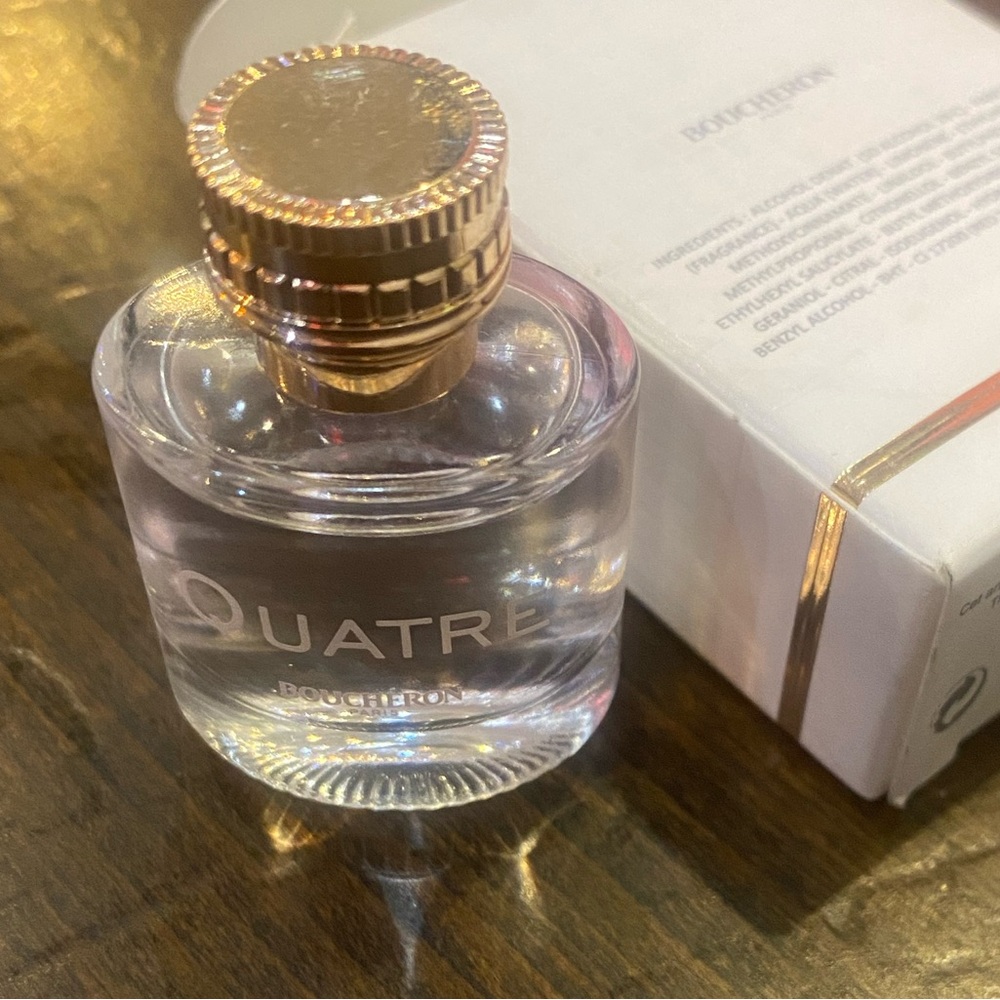 BOUCHERON QUATRE 4.5 ml TRAVEL POUR FEMME Perfume FEMININE MODERN ELEGANT $ FIRM